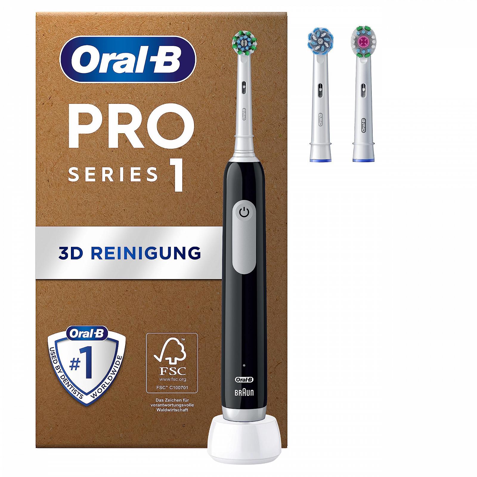Електрична зубна щітка Oral-B Pro Series 1 Plus Edition 3 режими Black, фото №1