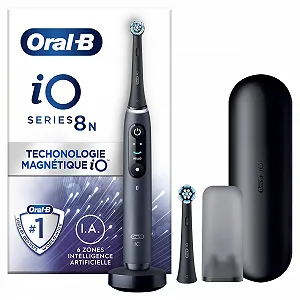 Електрична зубна щітка Oral-B iO 8N та дорожній футляр Чорна - Фото 1
