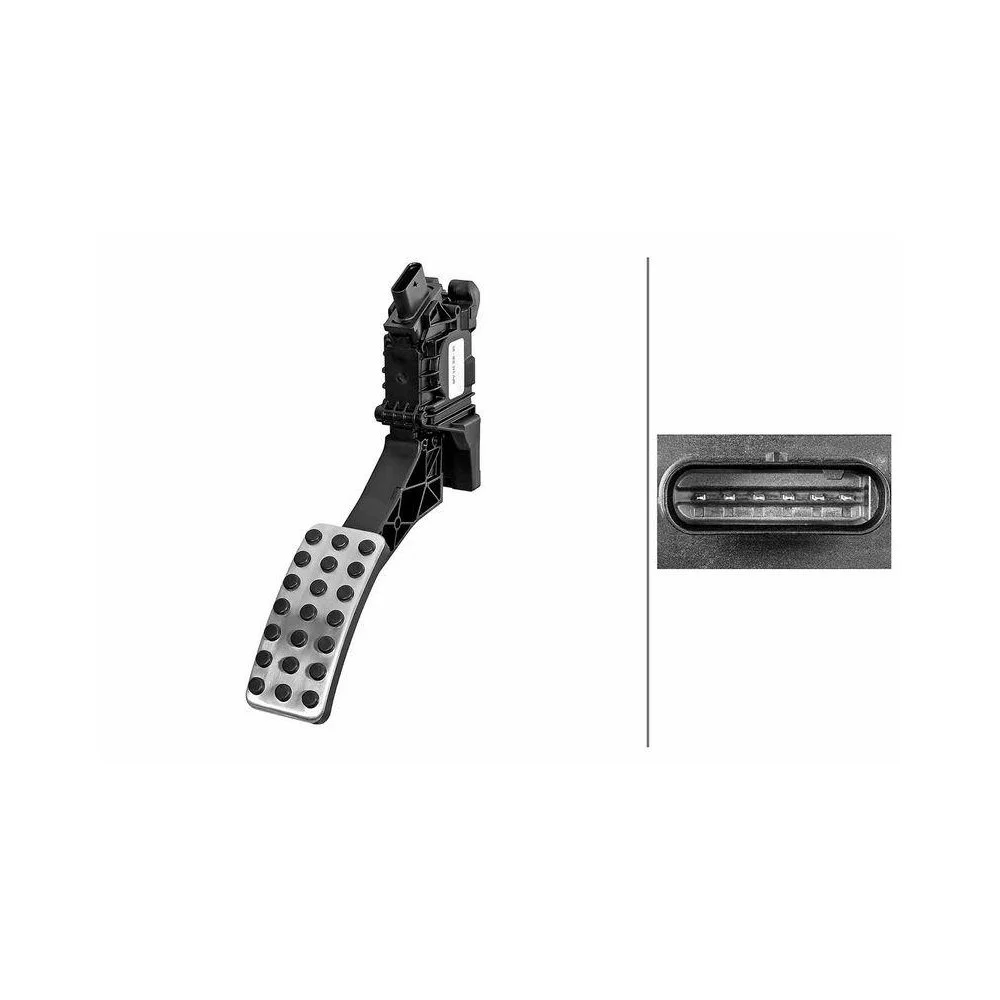 Датчик положення педалі акселератора HELLA 6PV 312 350-031 для MERCEDES-BENZ, фото №1 Датчик положення педалі акселератора HELLA 6PV 312 350-031 для MERCEDES-BENZ, фото №1