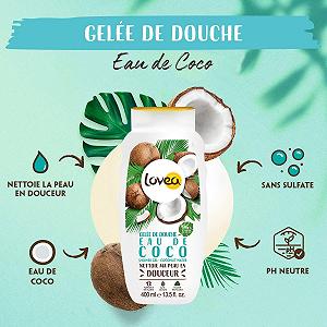 Гель для душа Lovea Eau de Cokos 400 ml synthetic.ua - Фото 1