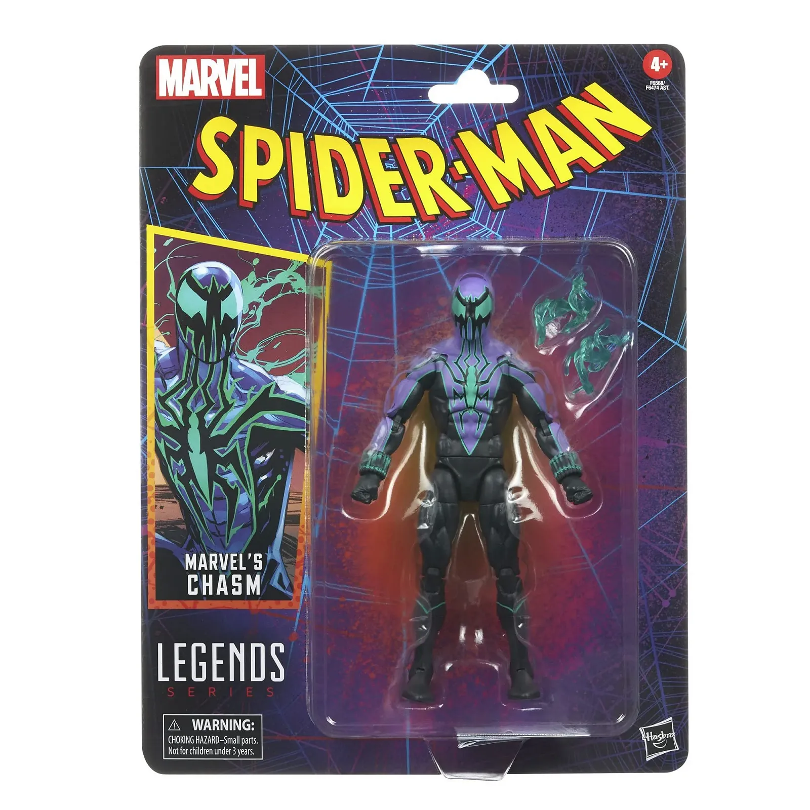 Колекційна екшн-фігурка Hasbro Marvel Legends Series Spider-Man Marvel's Chasm 15 см 2 аксесуари, фото №2
