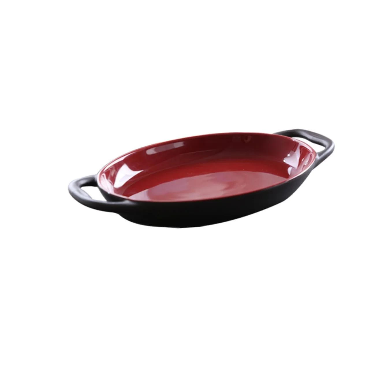 Форма для запекания Gatuida керамическая прямоугольная с боковыми ручками термостойкая, фото №1