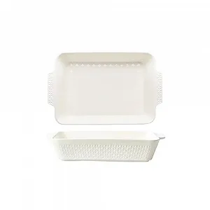 Форма для запекания прямоугольная с двойными ручками 3800 мл керамическая - Фото 1