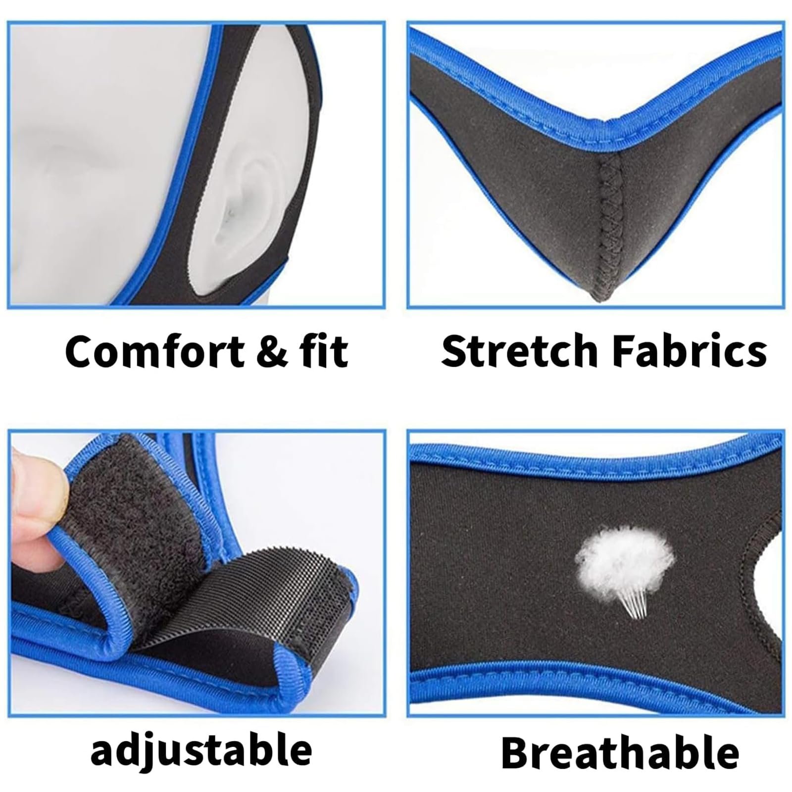 Пов'язка на щелепу Veralabs Airflow, регульована дихаюча пов'язка на підборіддя, фото №8