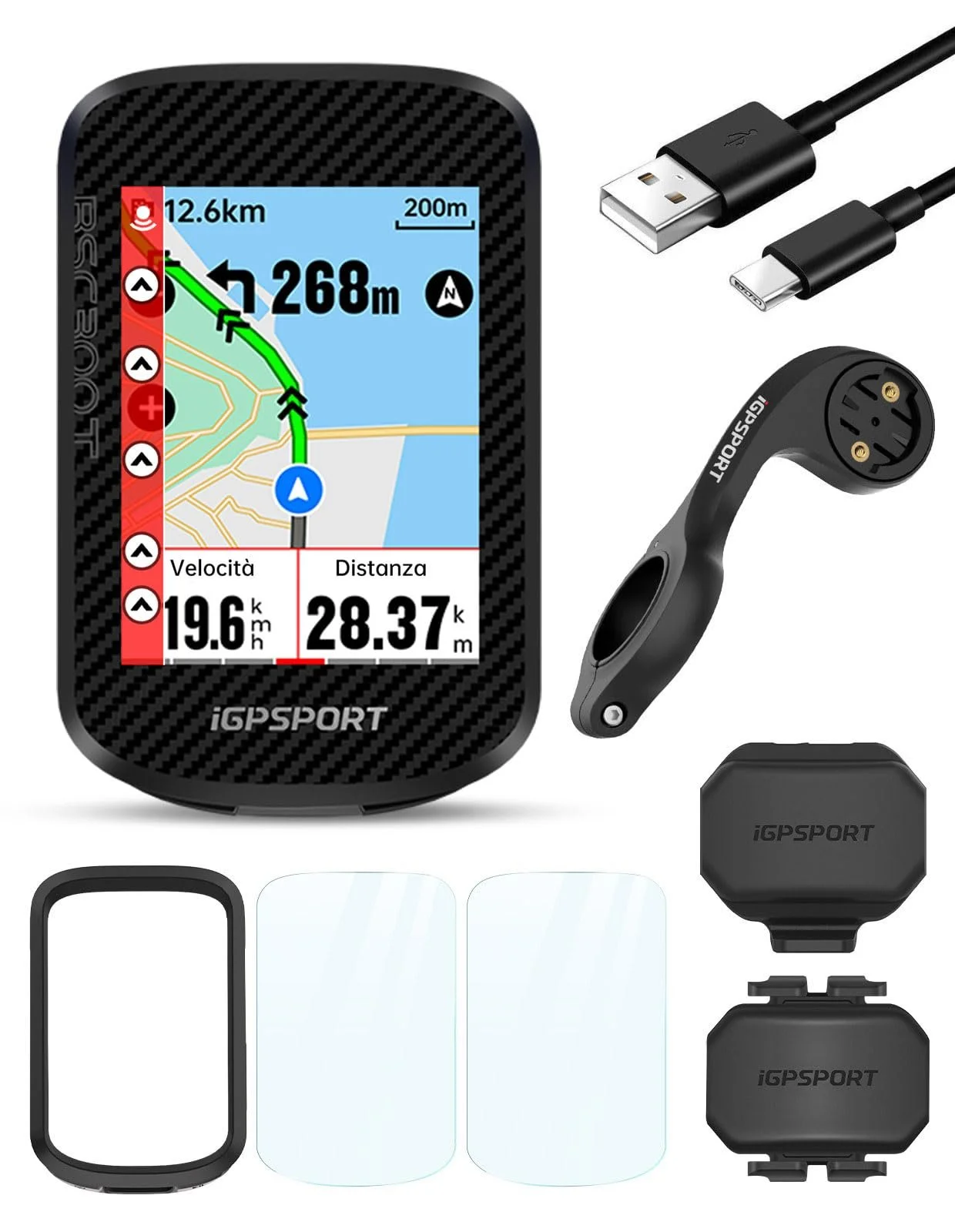 GPS велокомпьютер iGPSPORT BSC300T 2.4" Цветной сенсорный экран Навигация 8 ГБ, фото №1