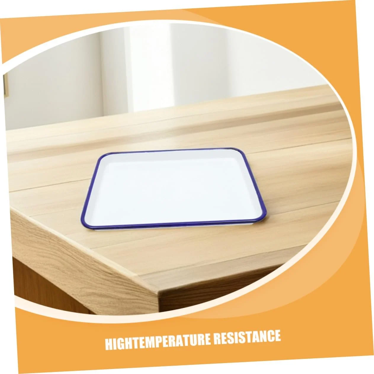 Набор форм для запекания и противней 26x18 см 30x20 см эмалированные белые в ретро-стиле, фото №9