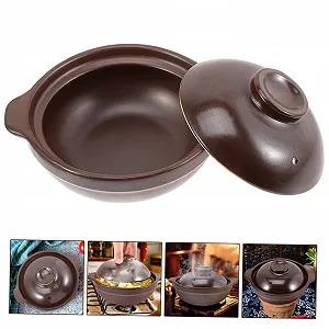 Каструля керамічна Kleine з кришкою термостійка антипригарна багатофункціональна synthetic.ua - Фото 1