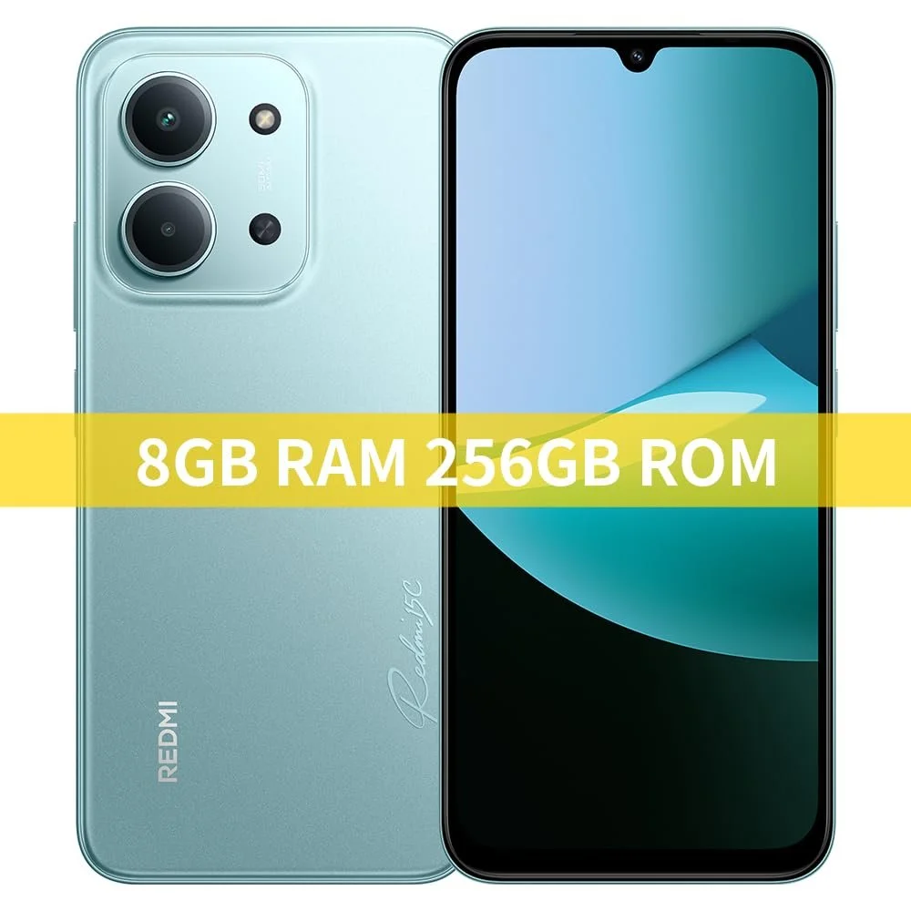Смартфон XIAOMI Redmi 15C 4G NFC 6.9" 8/256GB 6000mAh 50MP 33W Green, без зарядного устройства, фото №3