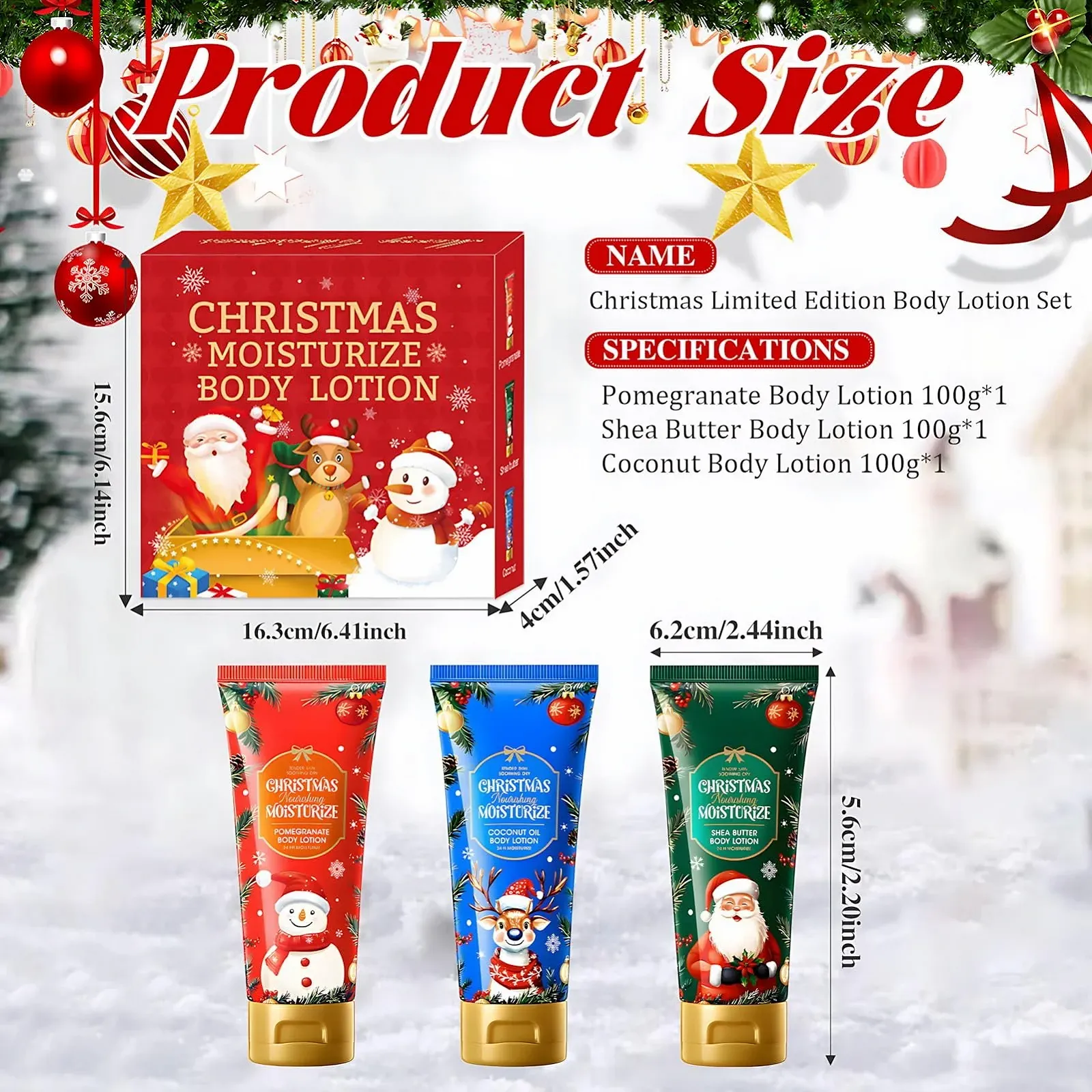 Лосьйон для тіла Жіночий Набір з 3 штук Гранат, Ши, Кокос, фото №6