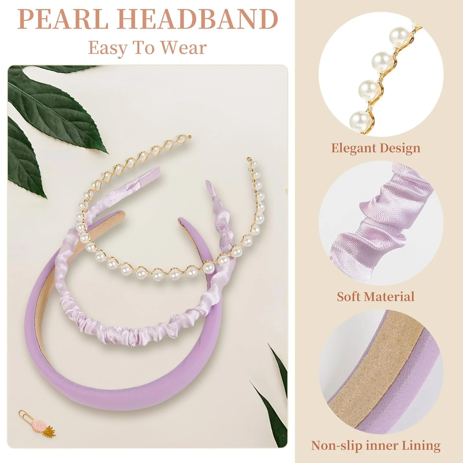 Набір обручів на голову для дівчат (3 шт.), фото №3