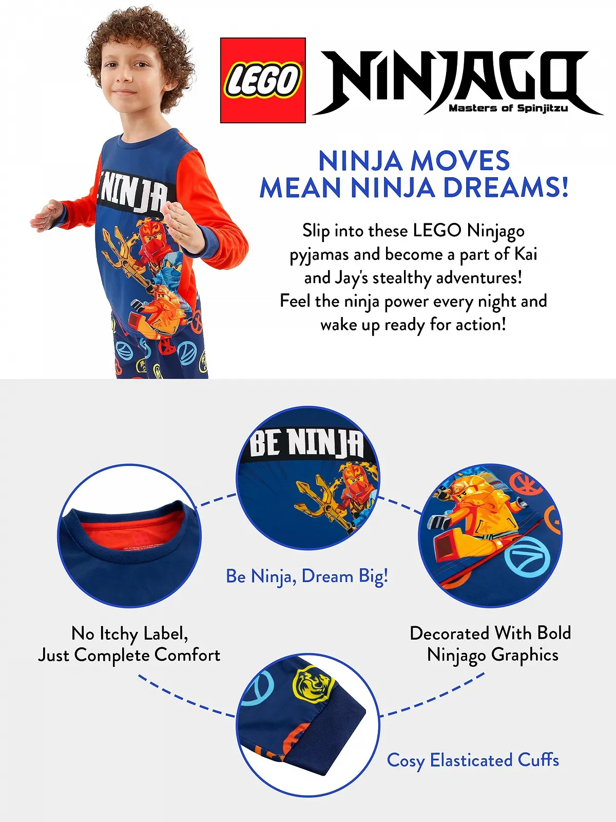 Піжама LEGO Ninjago з довгими рукавами, фото №7