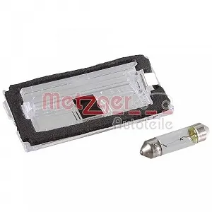 Стекло фонаря подсветки номера METZGER 2080007 для BMW, левое, правое synthetic.ua - Фото 1