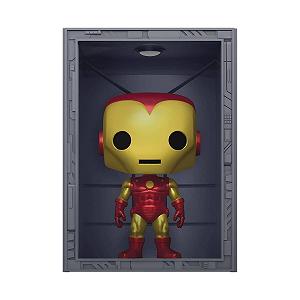 Фігурка Bobble-Head Вінілова Funko Pop! Deluxe Marvel Hall of Armor Iron Man Model 4 (Metallic) #1036 - Фото 1