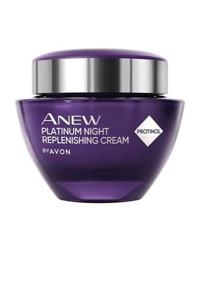 Ночной восстановительный крем для лица Avon Anew Platinum с технологией Protinol 50 мл, фото №1