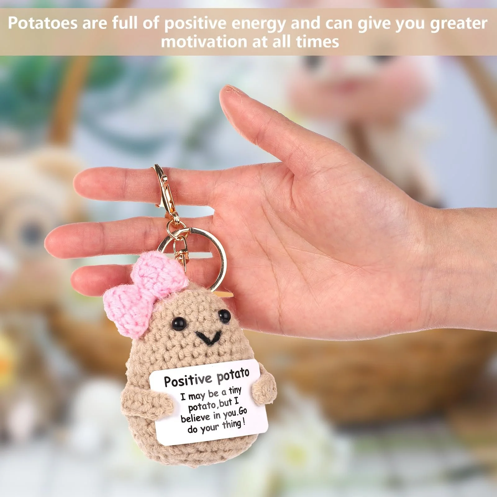 lasuroa Positive Potato 12,5 см Sweet Potato для емоційної підтримки з карткою натхнення, фото №5 lasuroa Positive Potato 12,5 см Sweet Potato для емоційної підтримки з карткою натхнення, фото №5