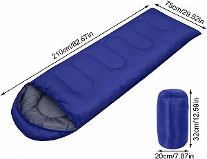 Спальний мішок MYVVKIA Camping для дорослих Single 3 сезони весна осінь зима водонепроникний легкий щільний зимовий для дітей для походів зовнішній synthetic.ua - Фото 1