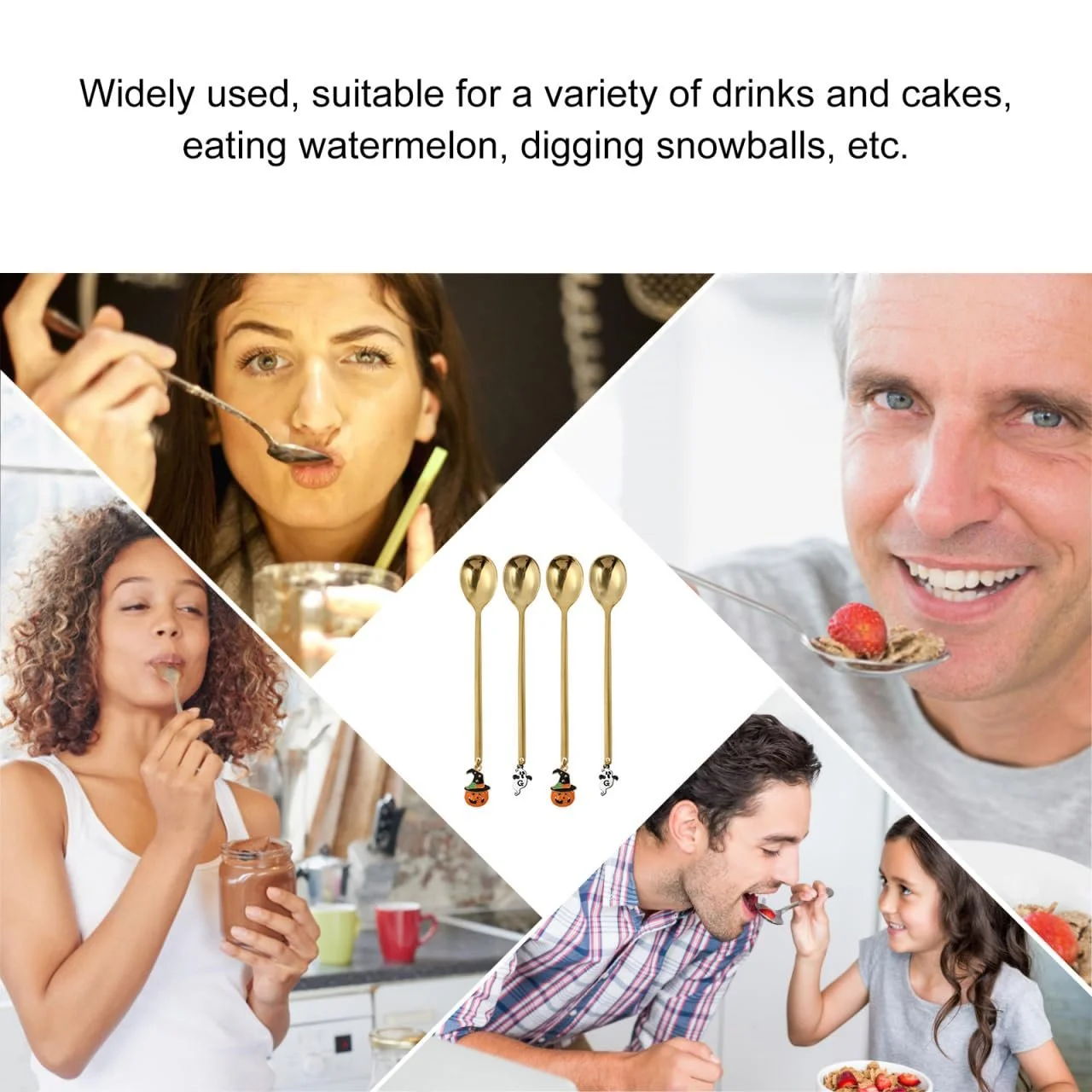 Ложка Чайна Angoily Гарбуз 4 шт. Нержавіюча сталь, фото №6 Ложка Чайна Angoily Гарбуз 4 шт. Нержавіюча сталь, фото №6