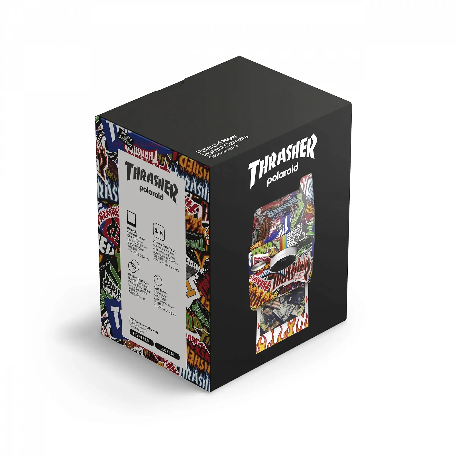 Фотокамера моментальной печати Polaroid Now 9187 3rd Generation Thrasher Edition, фото №10