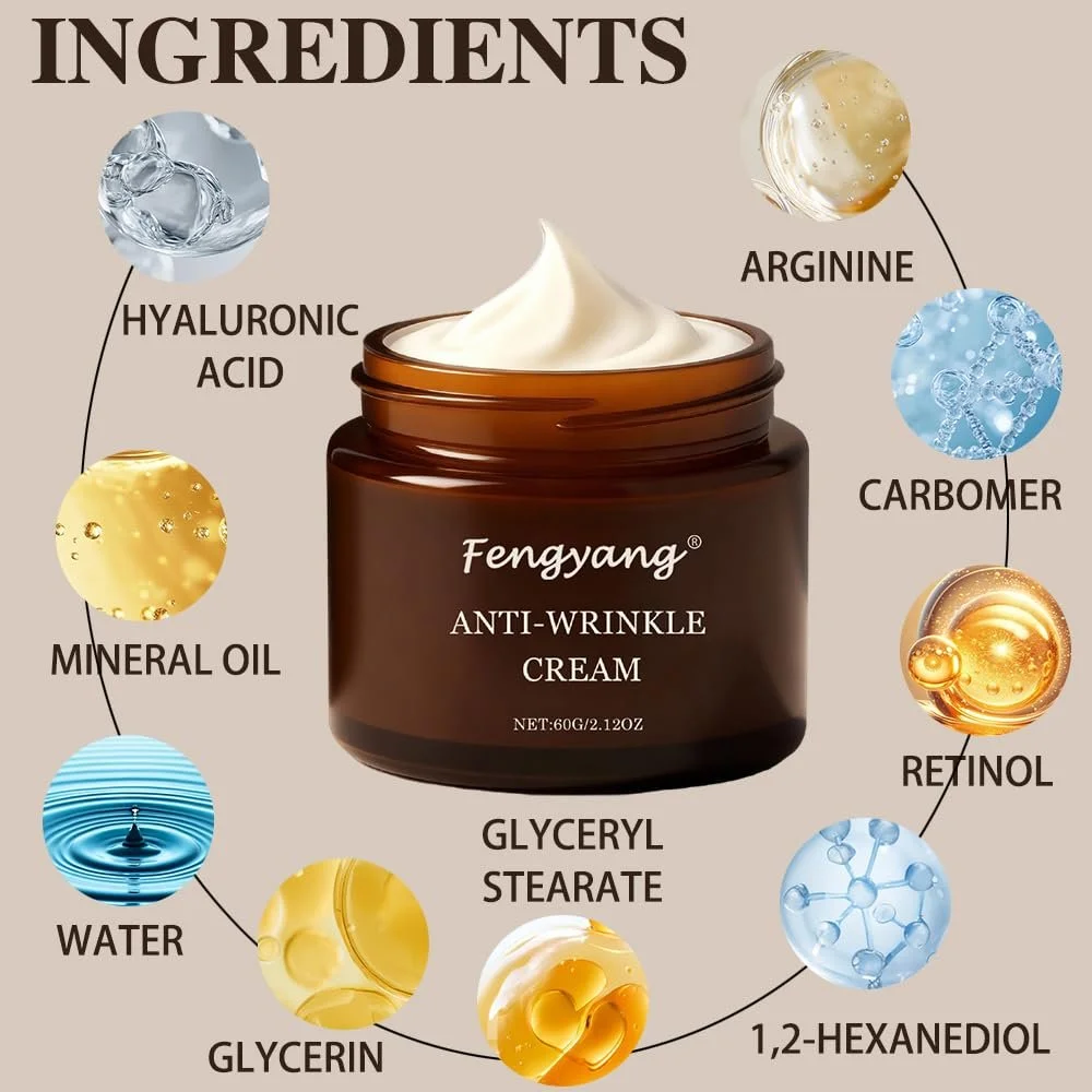 Денний крем Fengyang Retinol Anti-Ageing живильний проти зморшок для всіх типів шкіри, фото №3 Денний крем Fengyang Retinol Anti-Ageing живильний проти зморшок для всіх типів шкіри, фото №3
