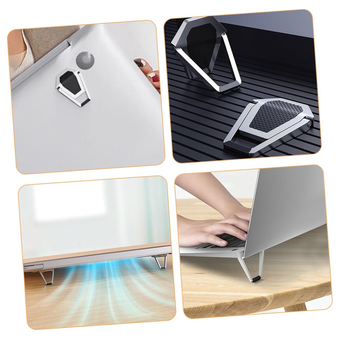 Підставка для ноутбука Faltbarer Zinklegierung4 шт. складана з цинкового сплаву Міцна, фото №3