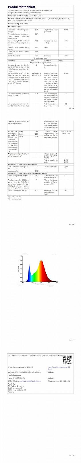 Настільна лампа GyroVu Modern Bedside Lamp з USB-портом, сенсорним керуванням та 3 рівнями яскравості, тканинний абажур золотиста основа, фото №8