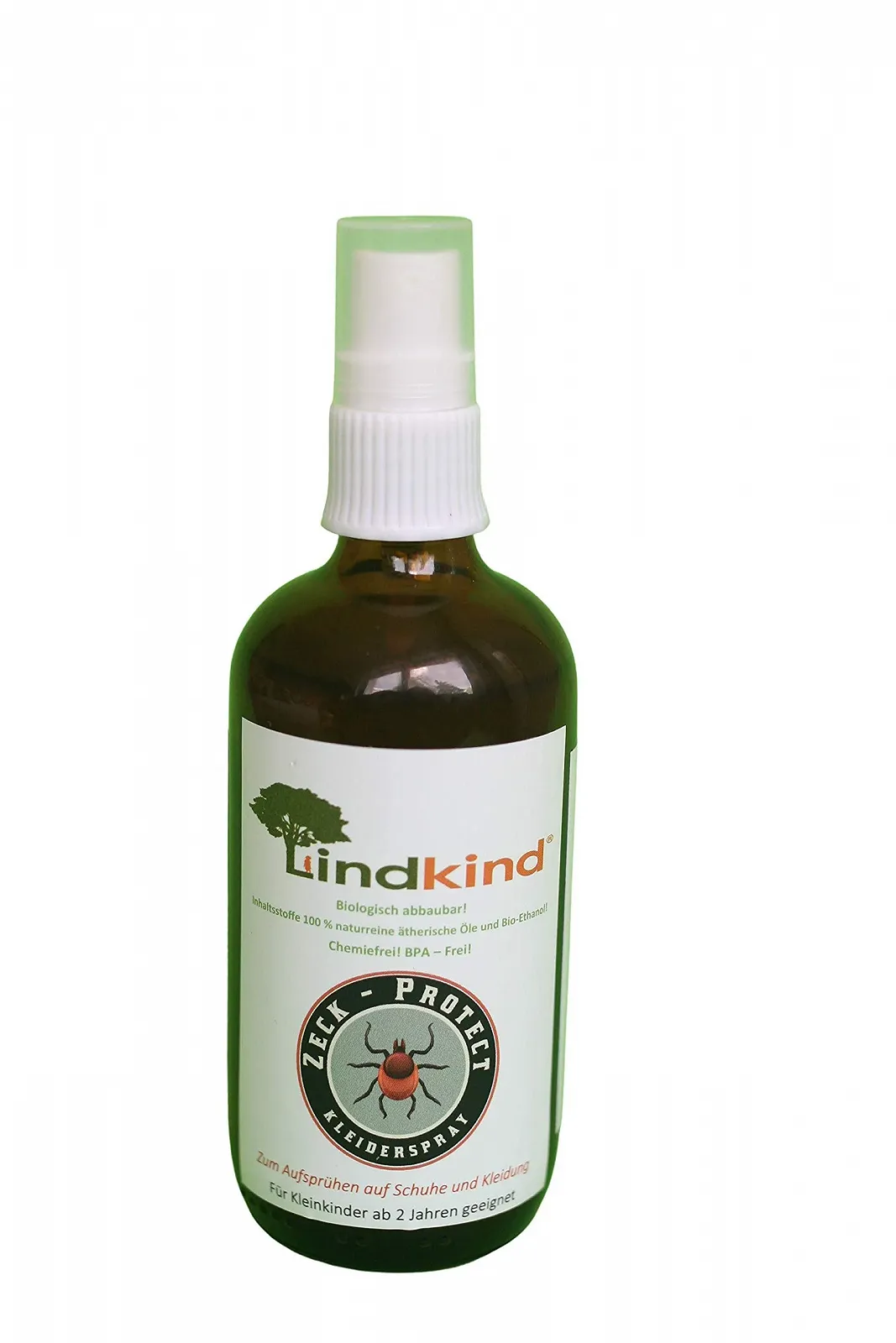 Спрей від кліщів Lindkind Zeck Protect 100 ml Organic для одягу та взуття, фото №1