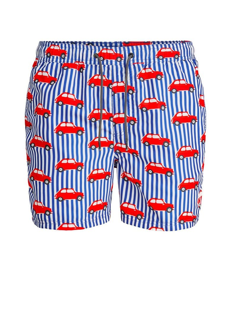 Шорти для плавання JJIBALI JJSWIMSHORTS AKM ITALIA 12186944 Flame Scarlet Jack&Jones Блакитний L, фото №1