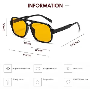 Солнцезащитные очки JCTAIFOO Ретро Классические 70-х Прямоугольные Oversized Квадратные synthetic.ua - Фото 1