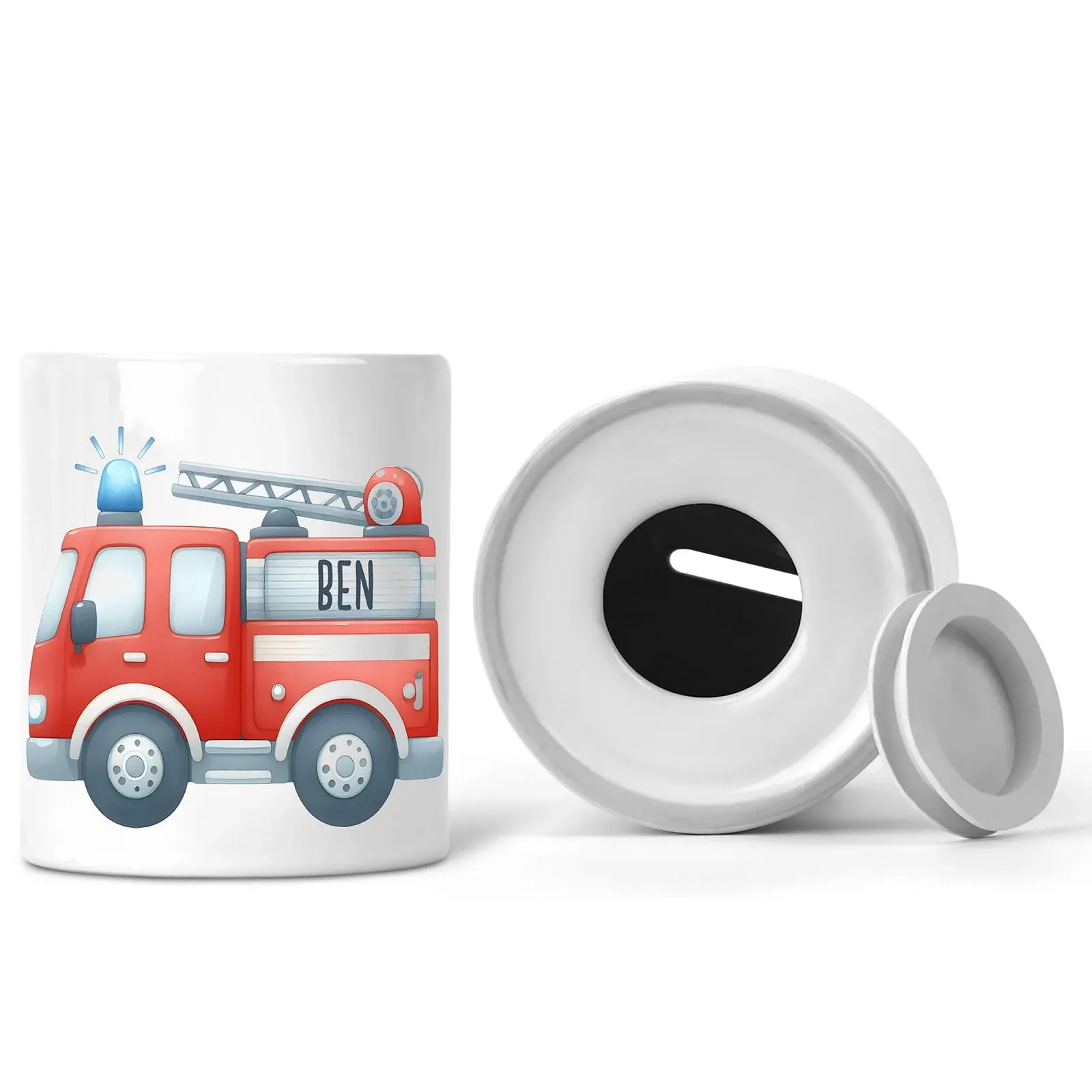 Скарбничка Fire Brigade керамічна Пожежна машина, фото №6