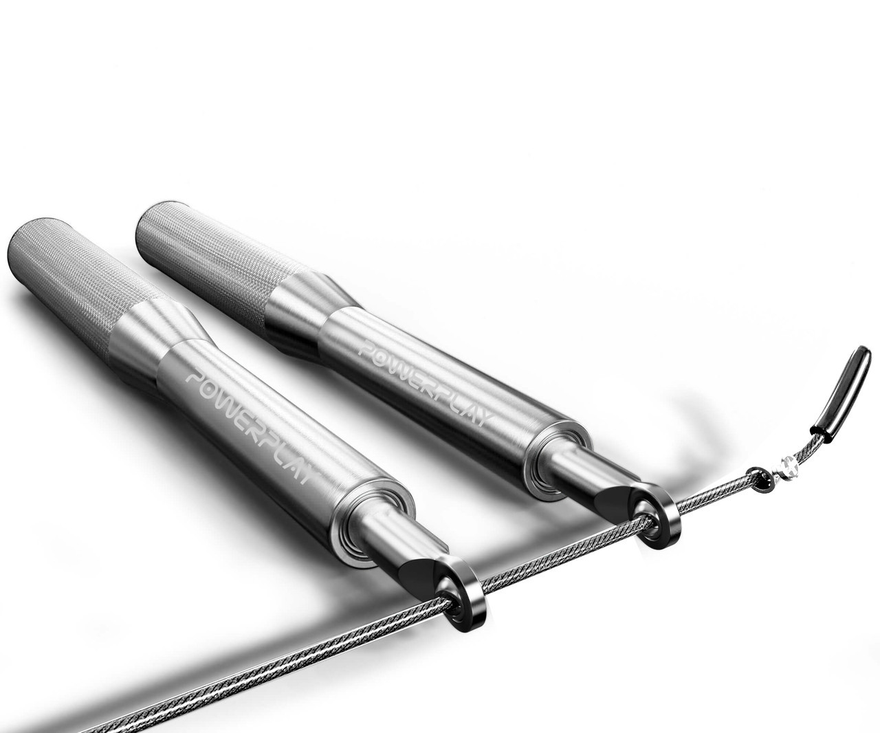 Скакалка швидкісна на підшипниках алюмінієва PowerPlay 4207 Elite Jump Rope Срібна 3m, фото №8