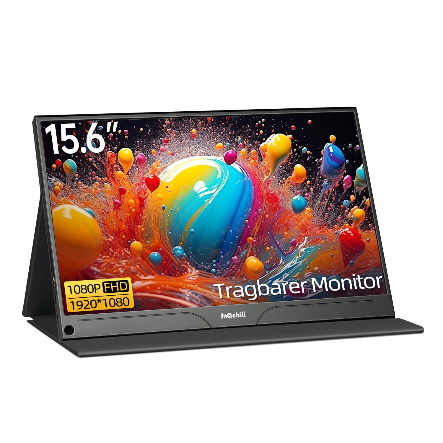 Монітор Intehill Portable P15NA 15.6 дюймів 1920x1080 FHD матовий HDMI/Type-C/USB-C, фото №1