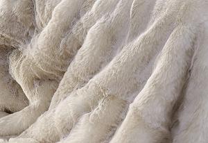 Покрывало Wohnen & Accessoires Premium Fur Blanket Polar Wolf Искусственный мех Плед Уютный и комфортный 170 x 220 см synthetic.ua - Фото 1