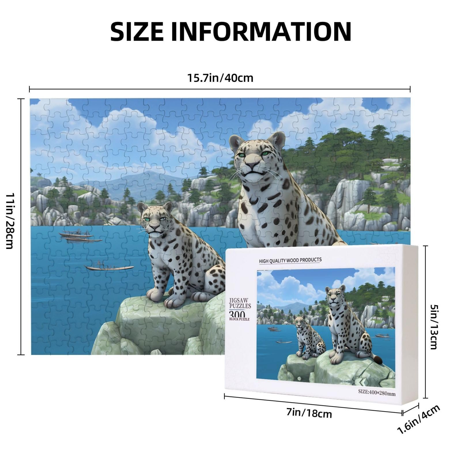 Пазл Snow Leopard Final bringer 300 деталей 40 x 28 см, фото №3