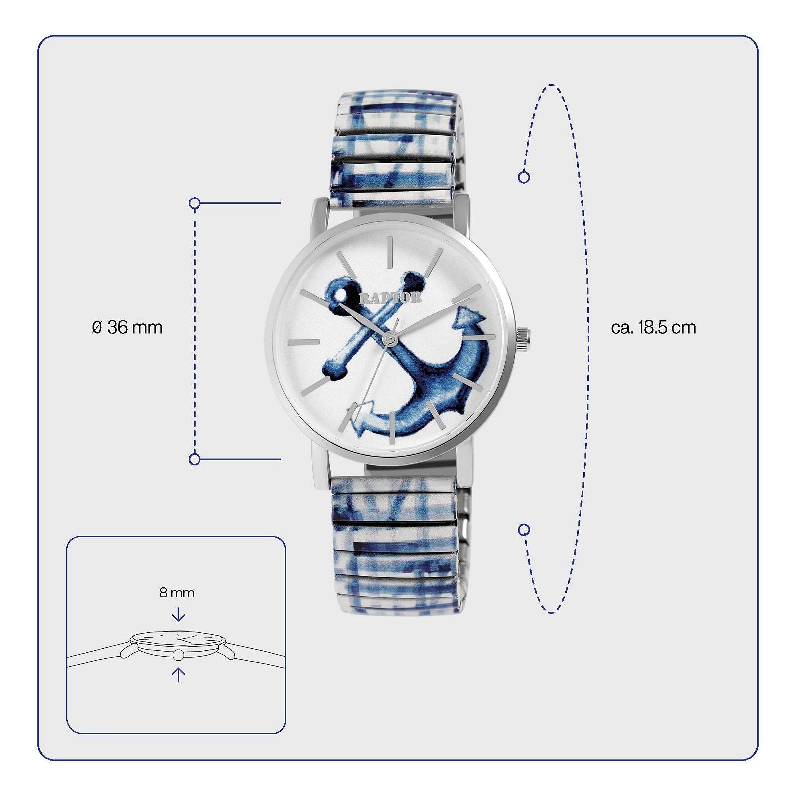 Жіночий годинник Raptor Colourful Edition нержавіюча сталь, кольоровий принт, фото №4 Жіночий годинник Raptor Colourful Edition нержавіюча сталь, кольоровий принт, фото №4