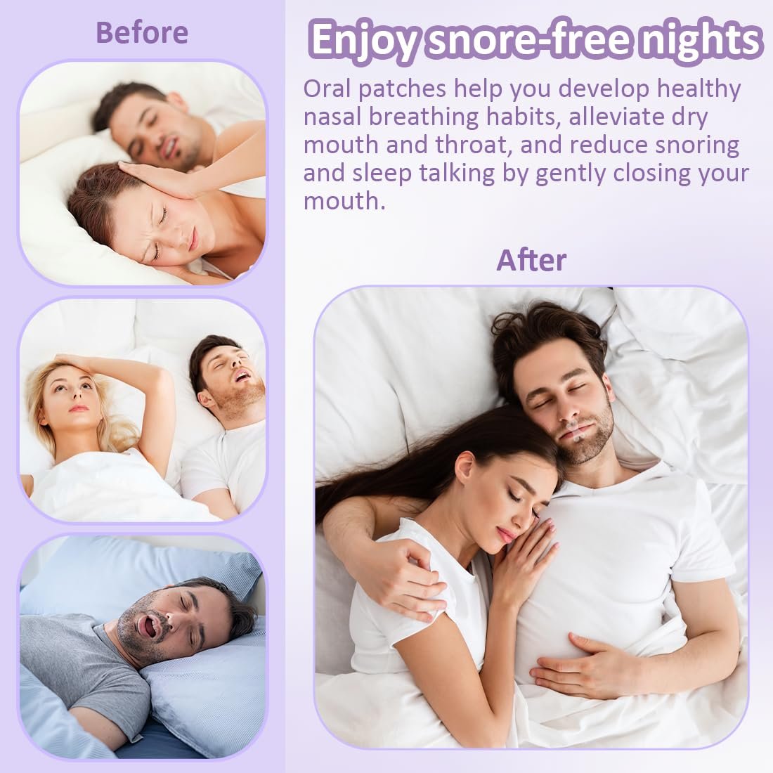 Пластыри для рта для сна (120 шт. в упаковке), премиальные для рта для сна, против храпа., фото №5
