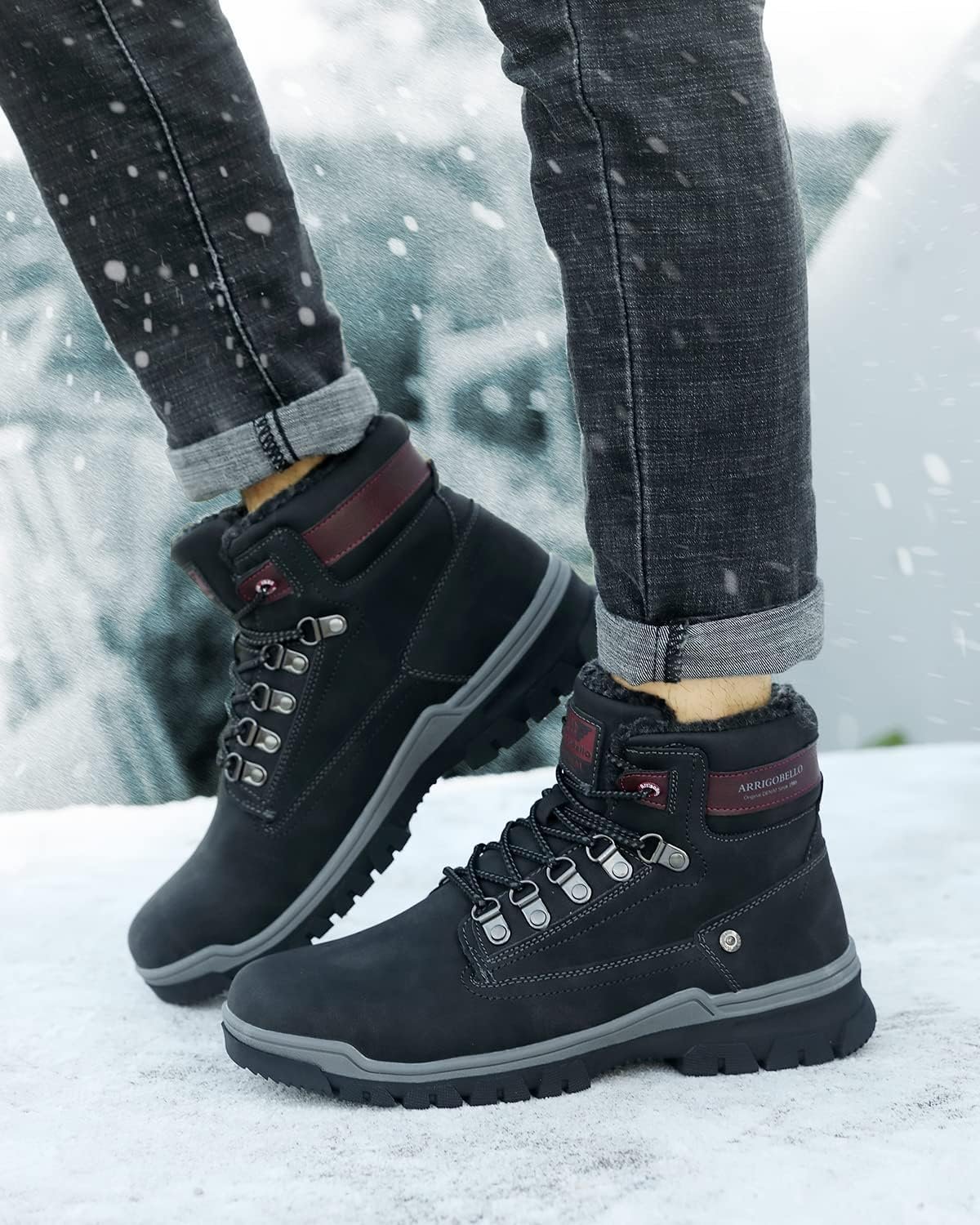 Чоловічі зимові черевики ARRIGO BELLO Lined Non-Slip Warm Cosy Trekking Hiking, фото №7