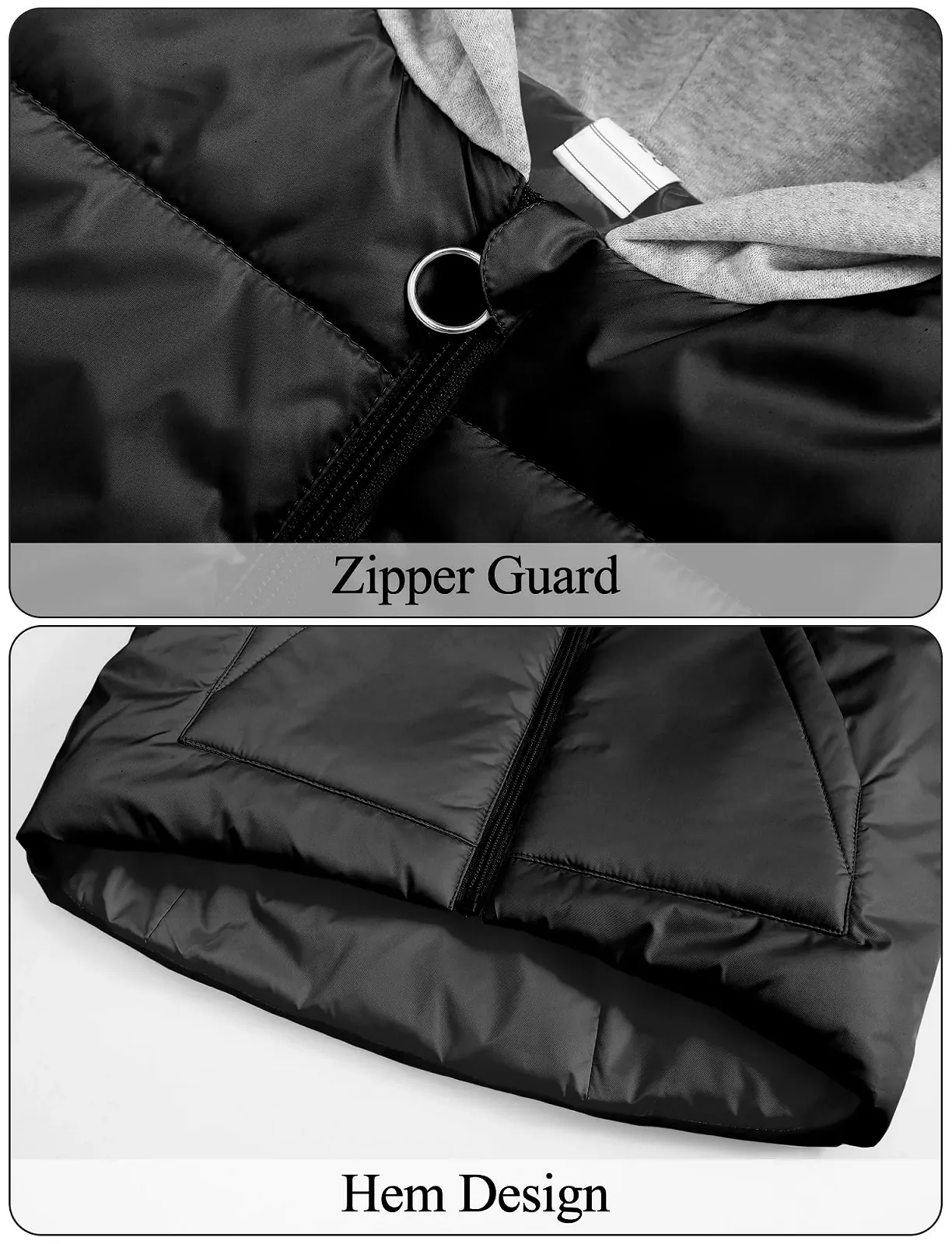 Дитячий пуховий жилет SEAUR з капюшоном, зимовий, фото №4