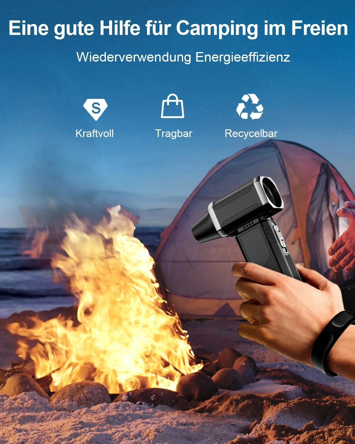 Электрический очиститель воздуха 180000RPM аккумуляторный бесступенчатый регулируемый, фото №4