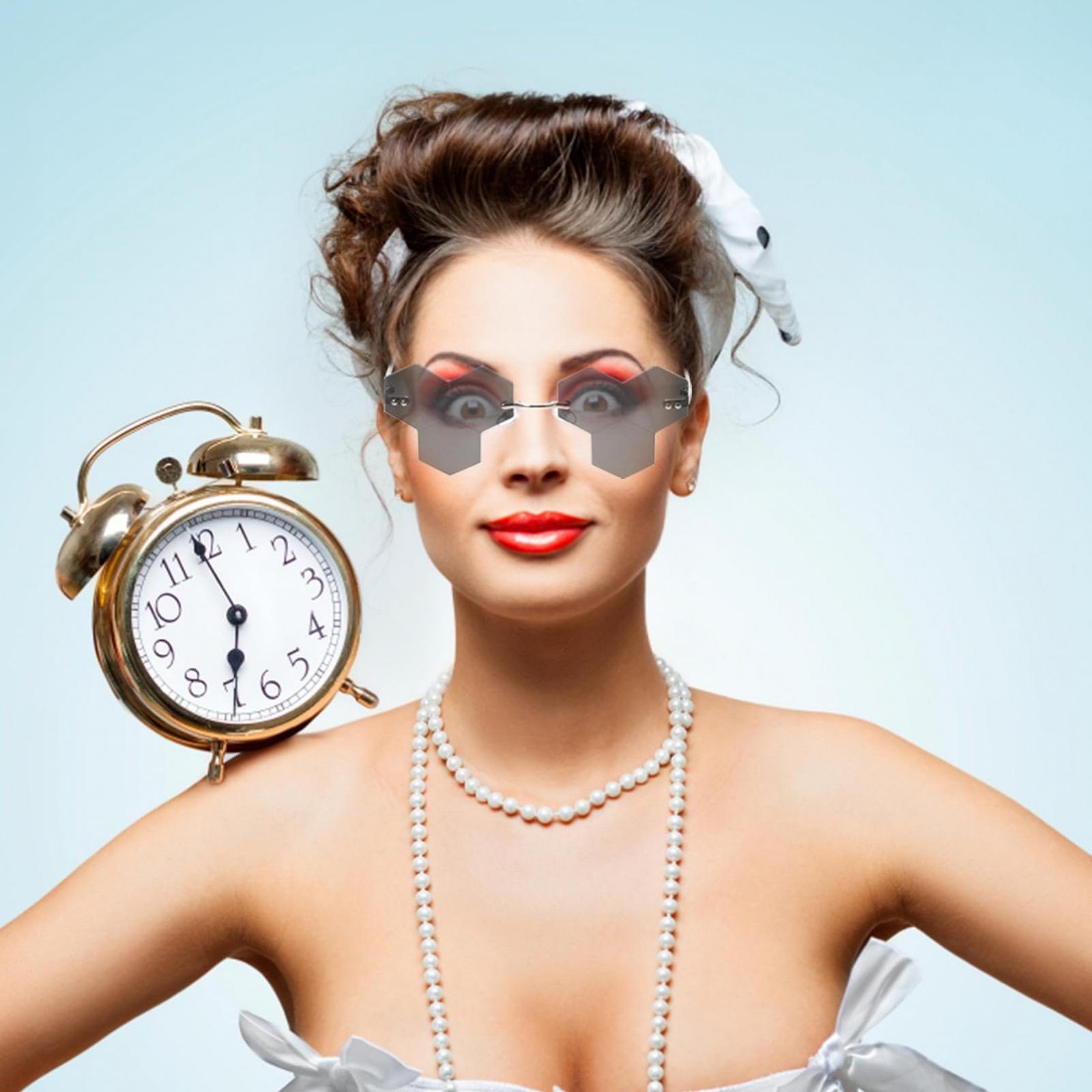 PACKOVE 4 пары многоцелевых солнцезащитных очков, большие безрамочные, фото №6