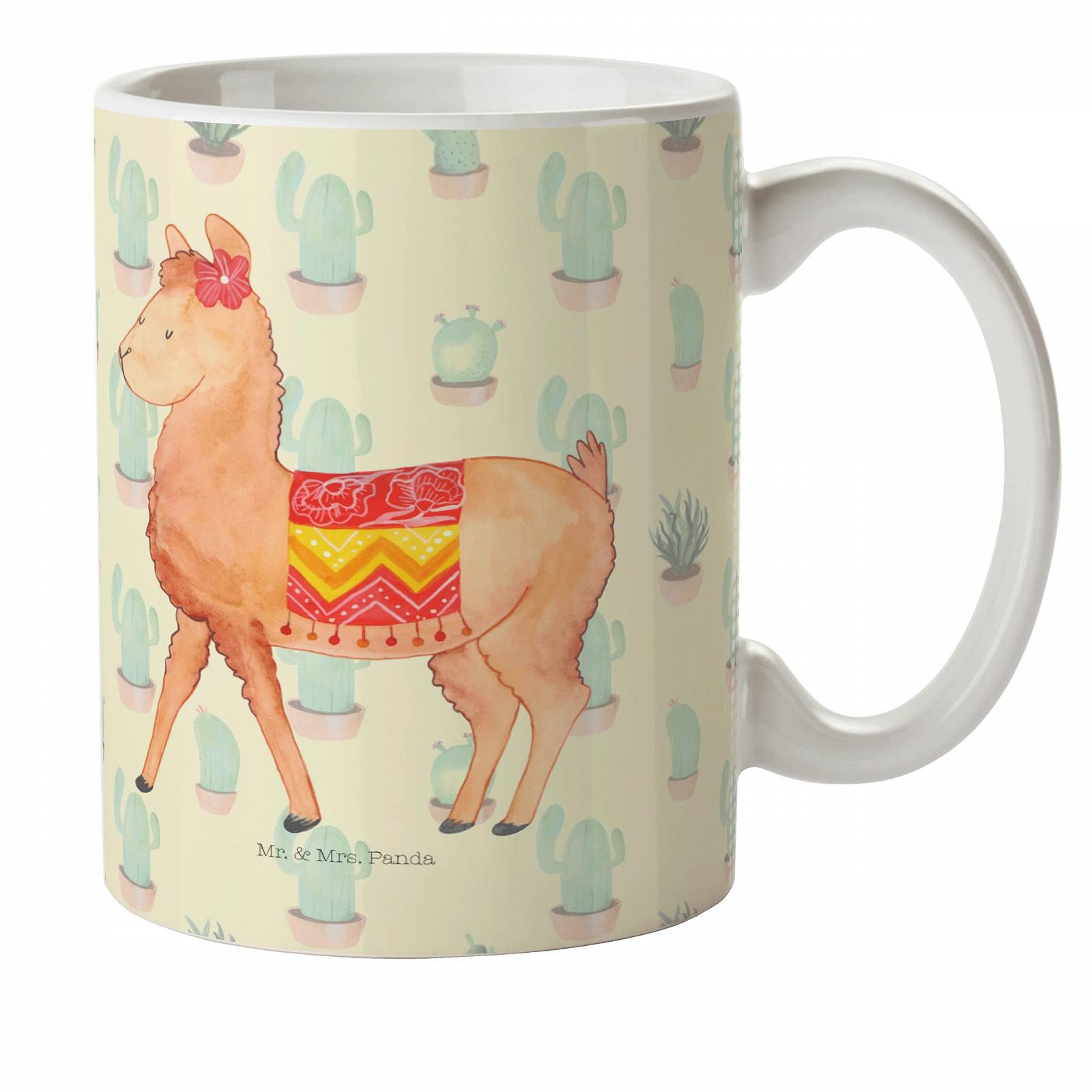 Детская Кружка Mr. & Mrs. Panda Альпака Гордый Пластиковая Кружка Дорожная Кружка Детская Кружка Лама Детская Кружка, фото №1