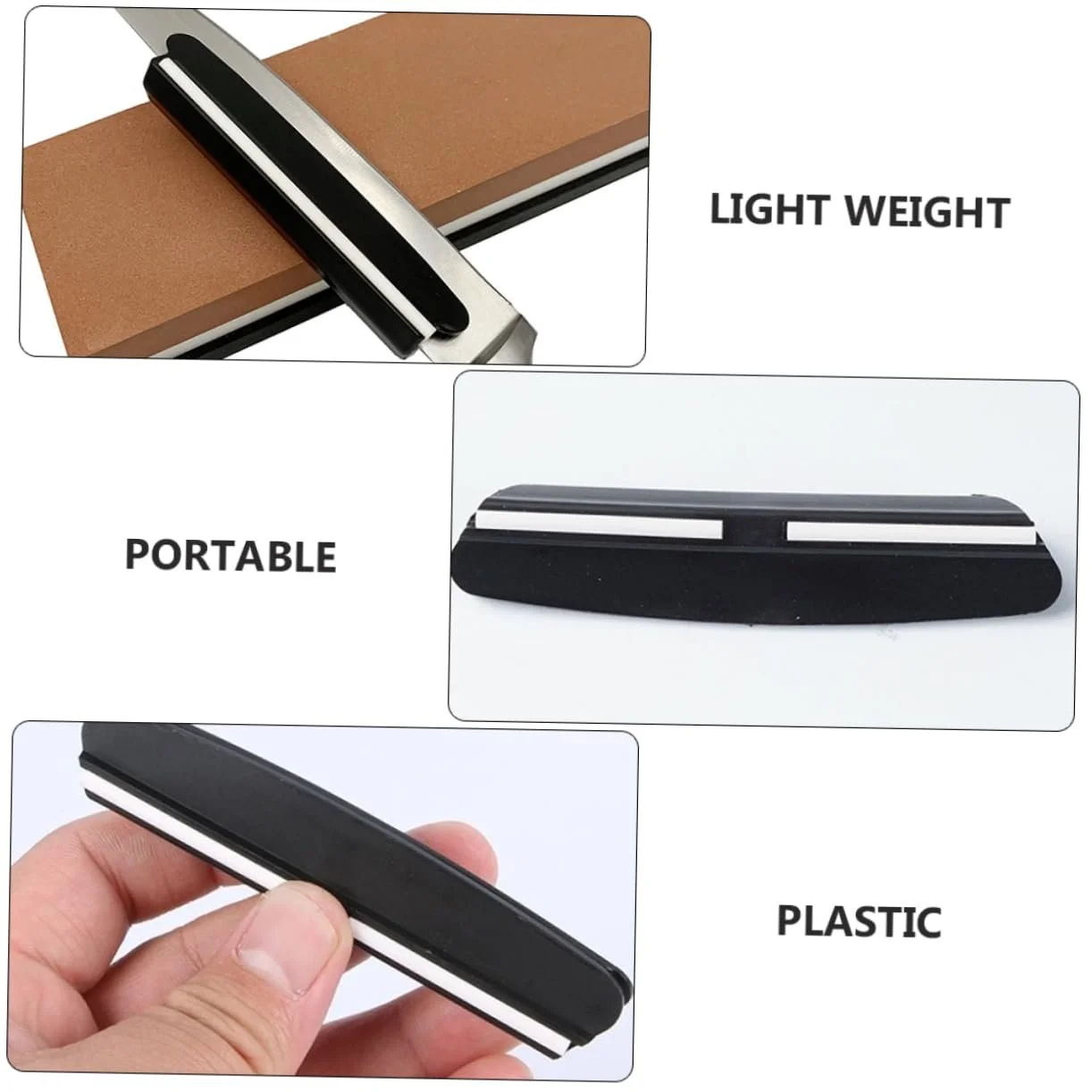 Направляющая для заточки ножей Holibanna Manual Sharpening Angle Guide Регулируемая Пластик Черный, фото №9