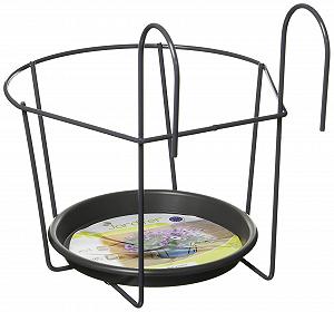 Держатель для подвесного кашпо H.G. 22 см Серый - Фото 1