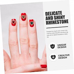 Украшения для ногтей в форме сердца FRCOLOR, маникюрные украшения, патчи, стразы для ногтей, подвеска в форме сердца для ногтей, цинковый сплав, 3D кристаллы, набор synthetic.ua - Фото 1