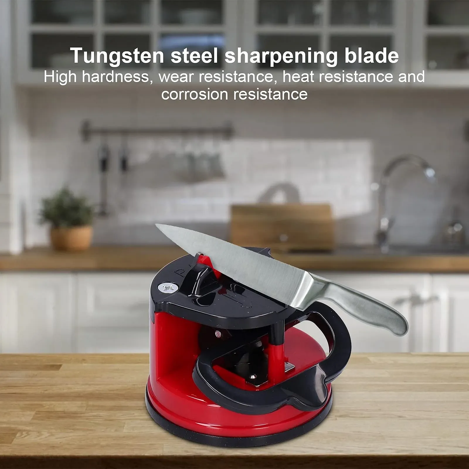 Точило для ножів SUNGOOYUE з присоскою Red, фото №2 Точило для ножів SUNGOOYUE з присоскою Red, фото №2