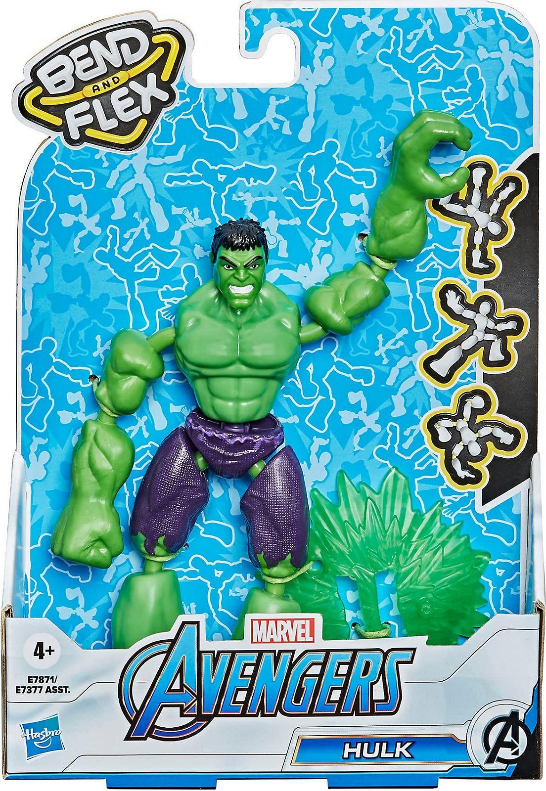 Фігурка Avengers Bend and Flex Халк, 15 см, різнокольоровий, фото №3