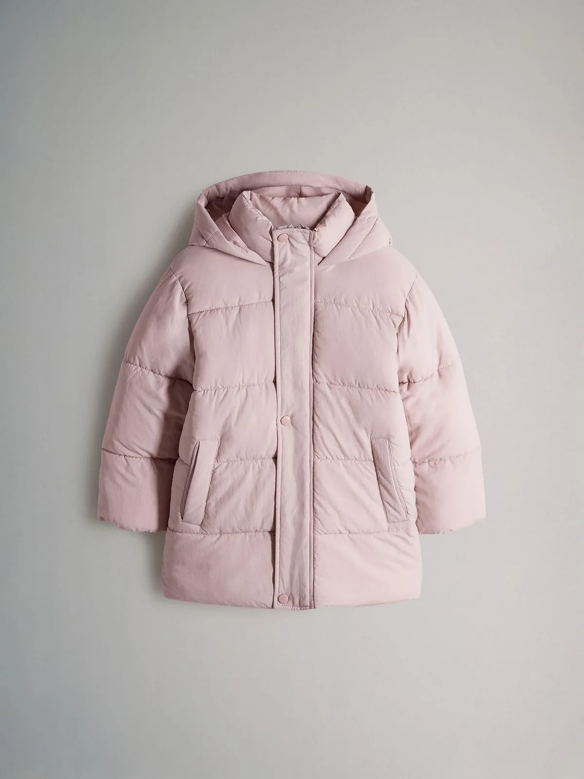 Комплект довгих стьобаних пальт для дівчат THE SET, 2 шт, фото №3