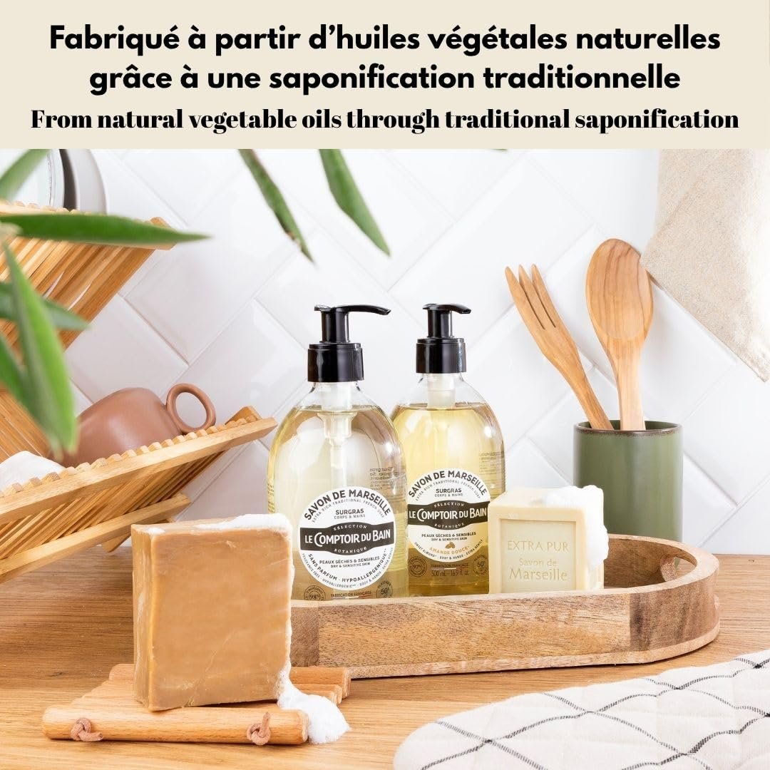 Гель гіпоалергенне Le Comptoir du Bain Marseille Eco Recharge 500 мл, фото №3