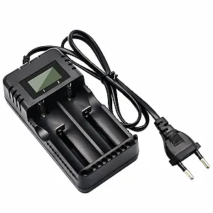 Зарядний пристрій Li-ion для акумуляторів LCD дисплей 2 слоти для 3.7В 26650/18650/14500/16340 Li-ion - Фото 1