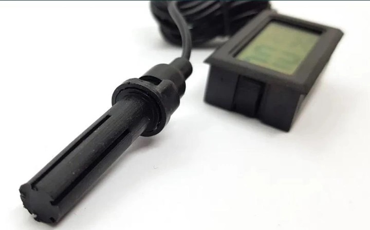 Термогигрометр цифровой с выносным датчиком 1,5 м Termo Ho влагомер термометр черный, фото №5 Термогигрометр цифровой с выносным датчиком 1,5 м Termo Ho влагомер термометр черный, фото №5