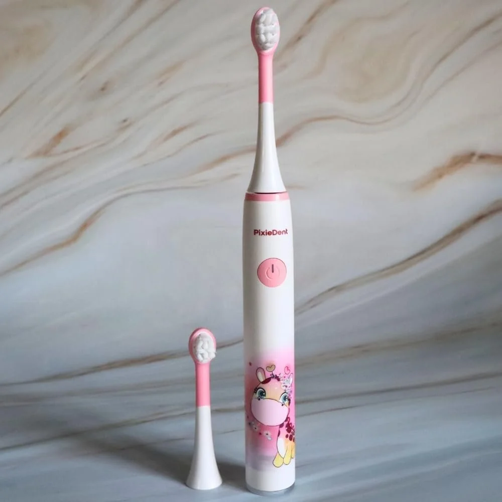 Детская звуковая зубная щетка PixieDent Sweet Giraffe 2 режима Таймер Soft Bristles, фото №6